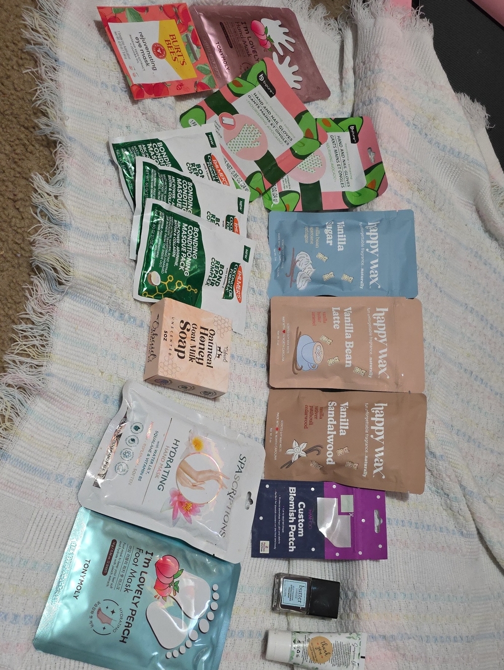 Beauty Spa Day Package! Hand, Foot, Eye Masks, Hair, Soap, Face, Nail, Wax Melts